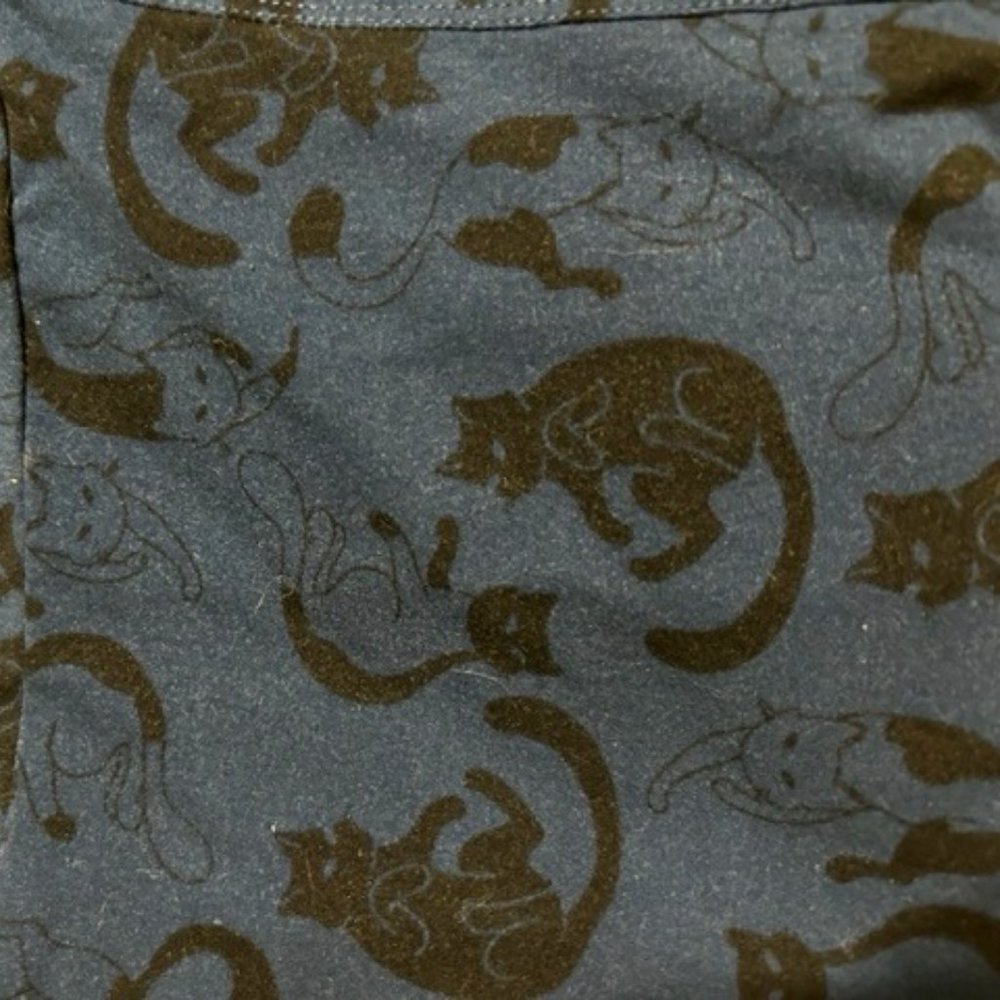 LuLaroe TC 12-18 Leggings grey with black cats
